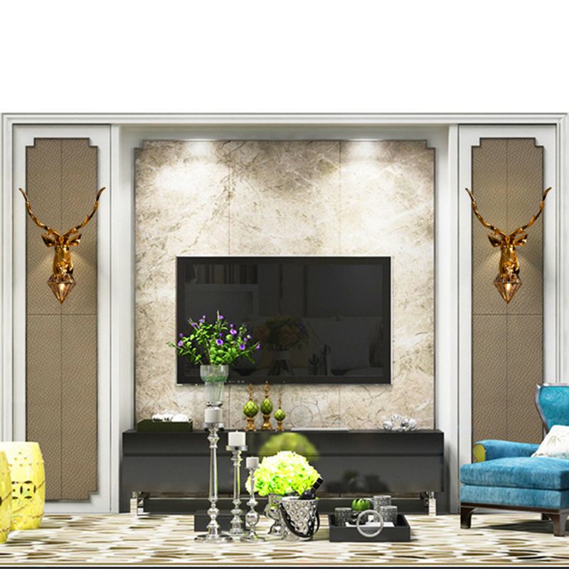 Postmodern Wall Sconce 1 Head Antler Wall Mounted Light Fixture for Living Room