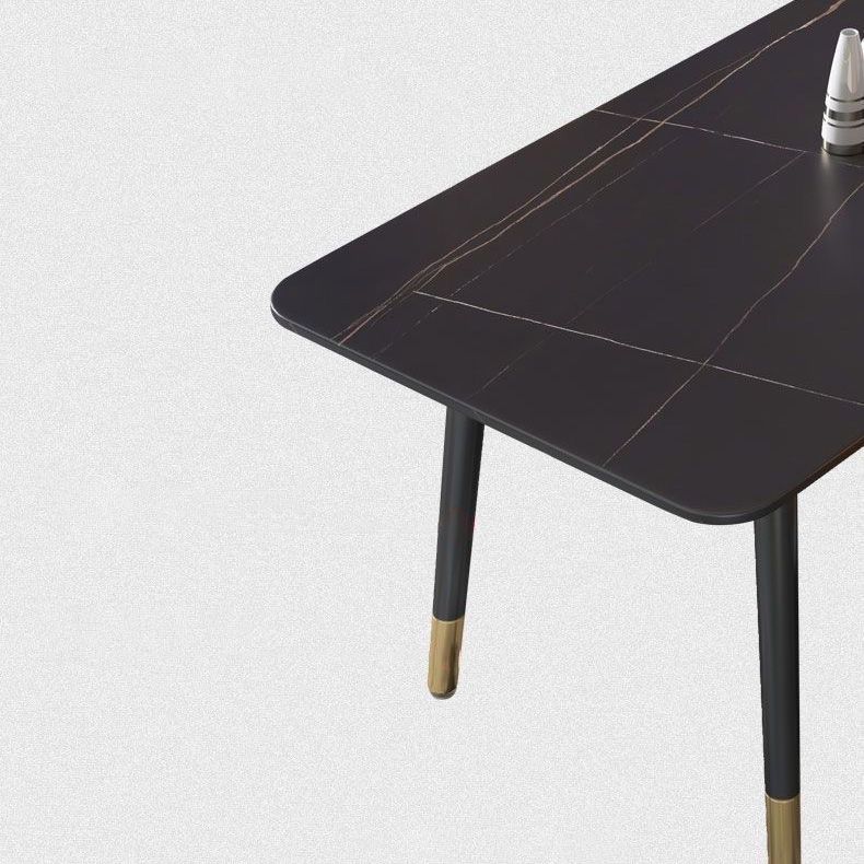 Simplicity Furniture Rectangle Stone Dining Room Table for Dining Room