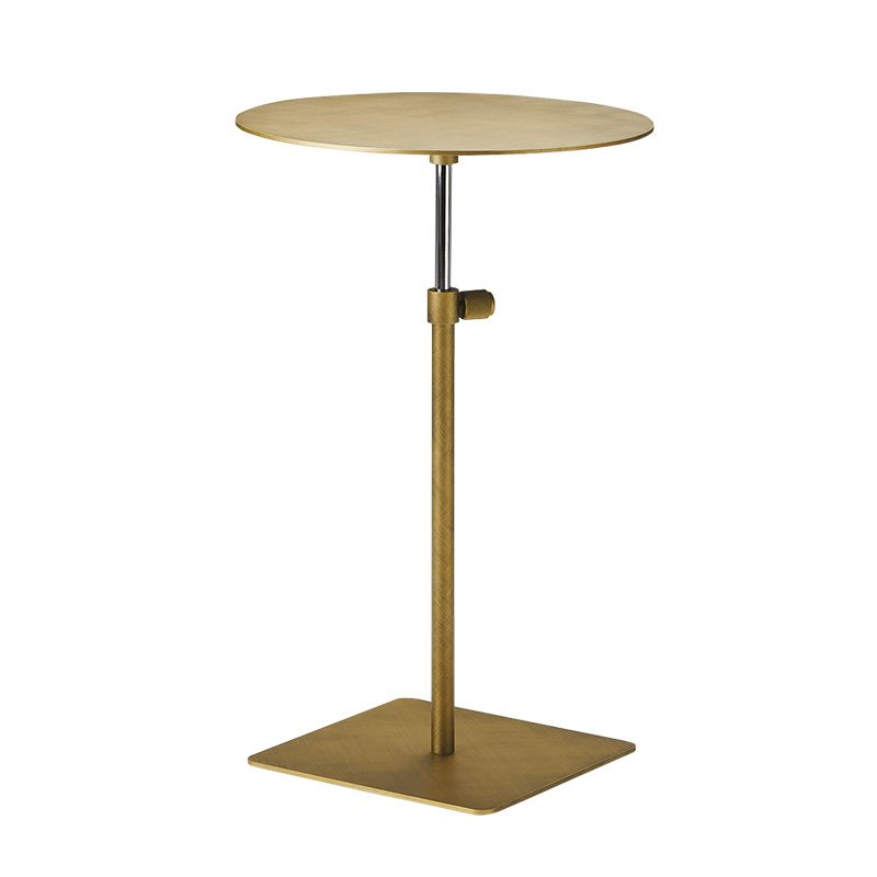 Modern Style Round/square Metal Table with Square Base Coffee Table