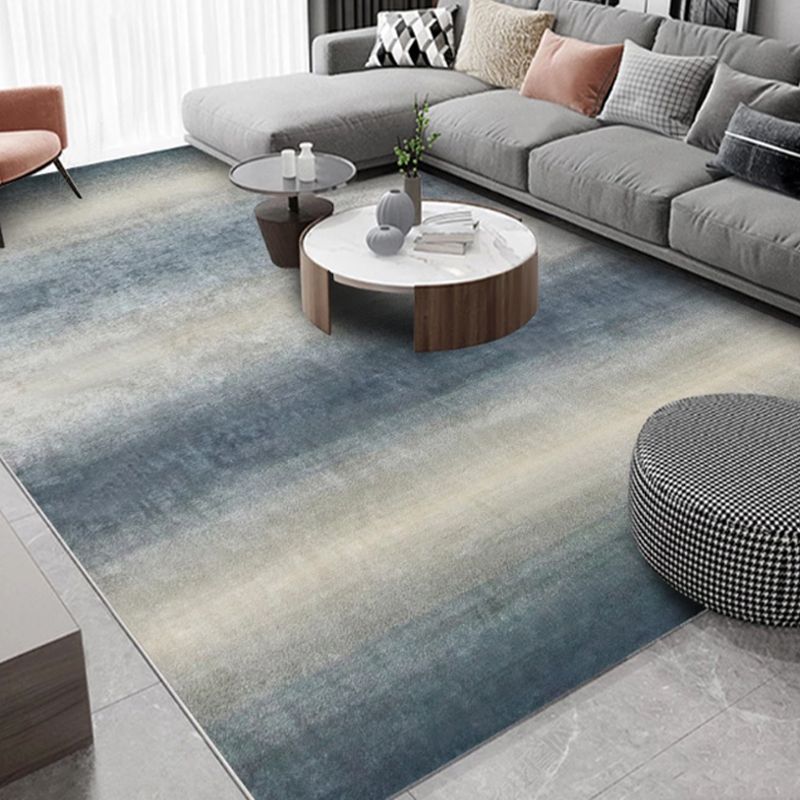 White Modern Carpet Polyester Abstract Pattern Carpet Washable Carpet for Home Decor