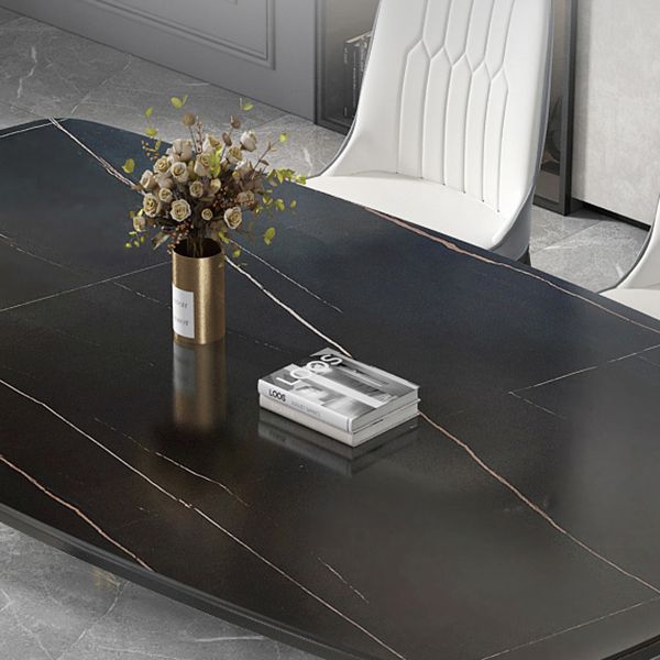 Modern Sintered Stone Standard Dining Table Rectangle Shape Dining Table for Kitchen