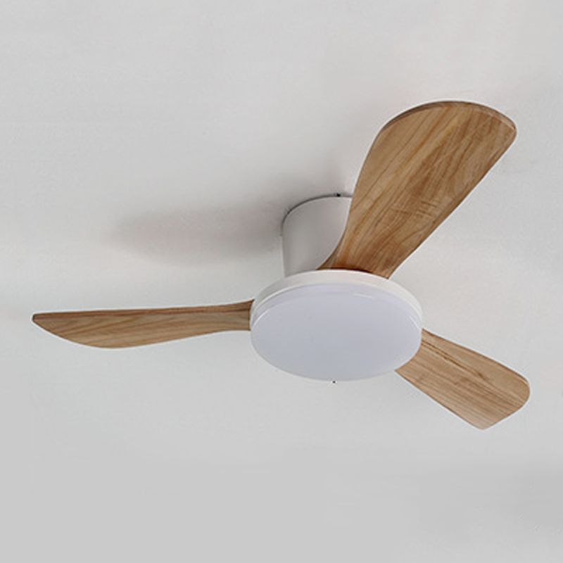 Colorful LED Ceiling Fan Light Fixture Nordic Ceiling Flush Mount for Kids' Room