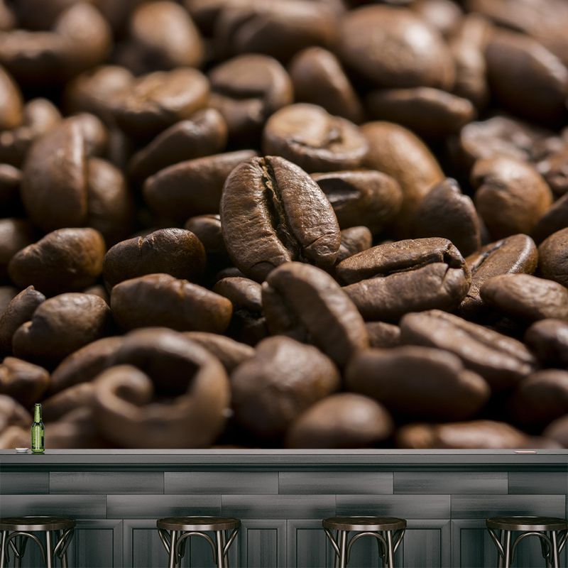 Soft Color Coffee Beans Mural Wallpaper Photography Restaurant Wall Mural