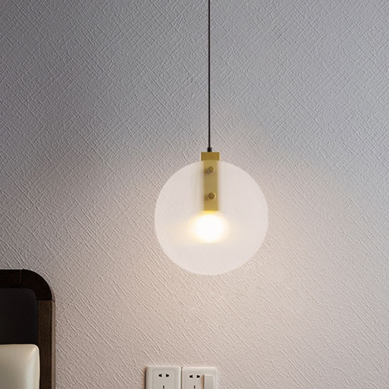 Double disque chambre suspendue clair blanc texturé 1