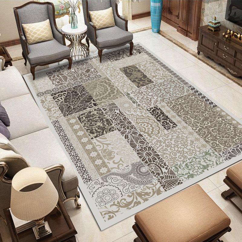 Tapis boho à chaux à chaux à chaux à chaux polyester le tapis lavable de machine non glissée pour animaux de compagnie pour animaux de compagnie pour décoration intérieure