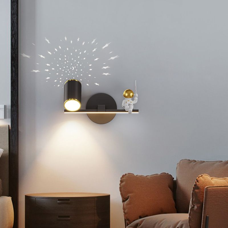 Geometry Shape Wall Lights Kids Style Metal 2 Light Wall Mount Lights