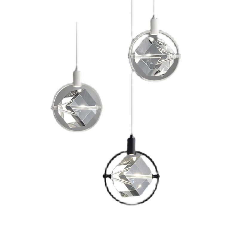 Crystal Hanging Light Modern Style Pendent Lighting Fixture for Sitting Room