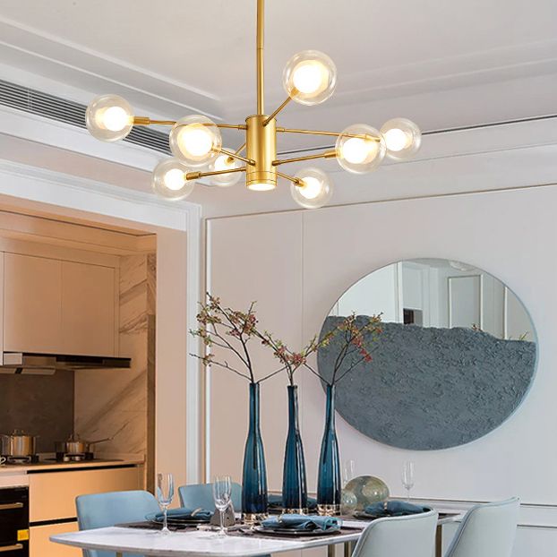 Semplicità postmoderna Simplicity Starburst Apparecchiatura di illuminazione sospesa in vetro Fissature di illuminazione a sospensione per il ristorante