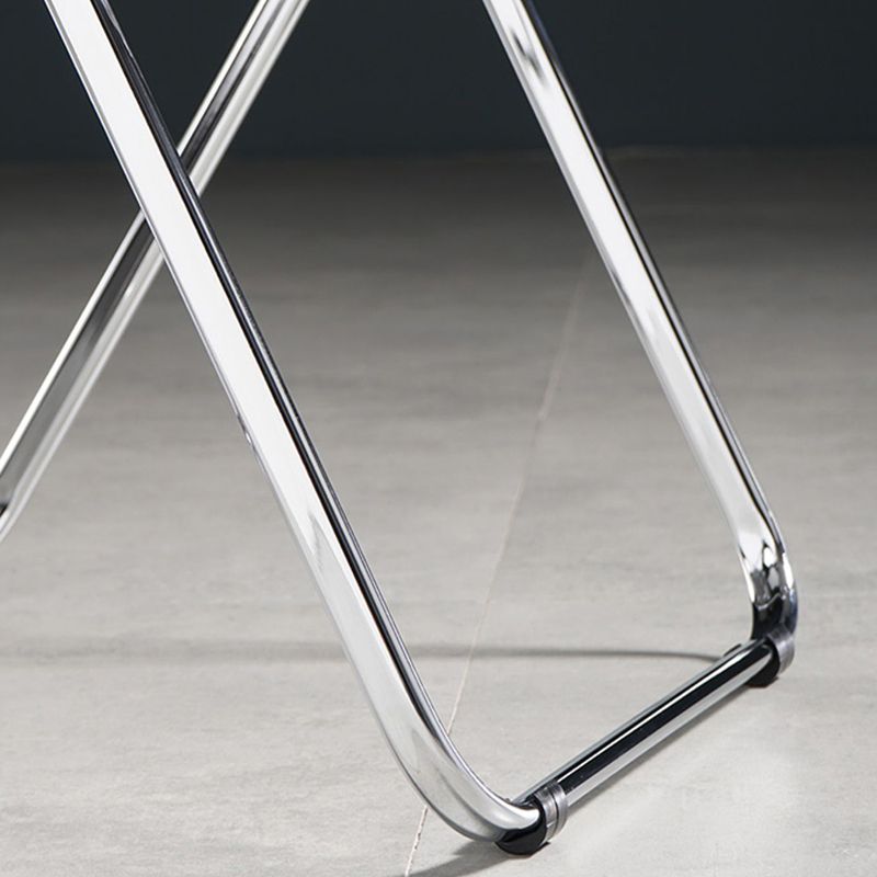 Chaise de salle à manger sans bras en plastique industriel, chaise latérale de salle à manger à dossier ouvert pour restaurant