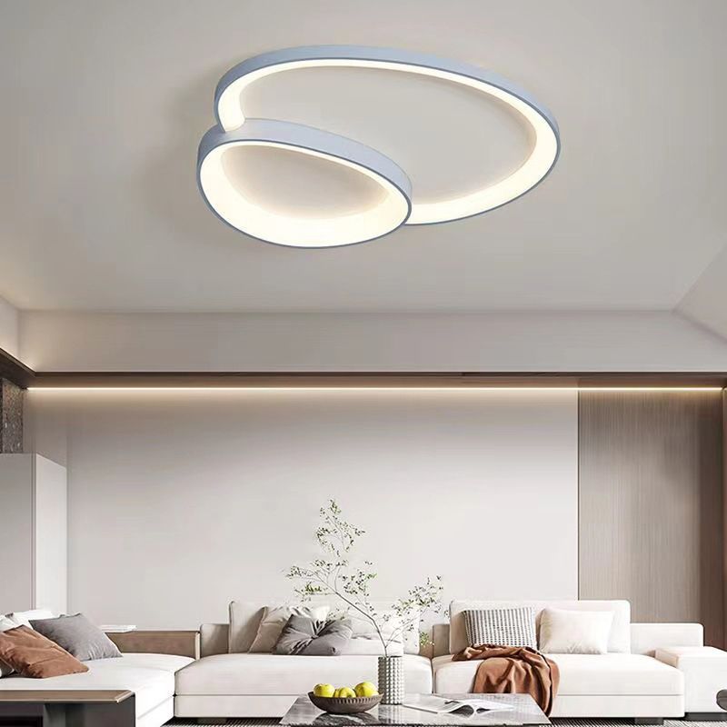 Multi Lights Ceiling Light Modern LED Ceiling Mount Light with Acrylic Shade for Bedroom