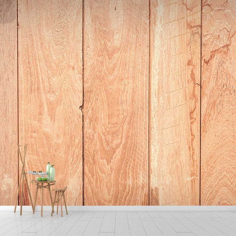 Light Wood Grain Wall Mural Water Resistant Wall Art for Living Room Bedroom