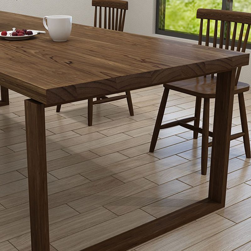 Industrial Medium Wood Furniture 1/4/5 Pcs Standard Height Dining Room Table Set