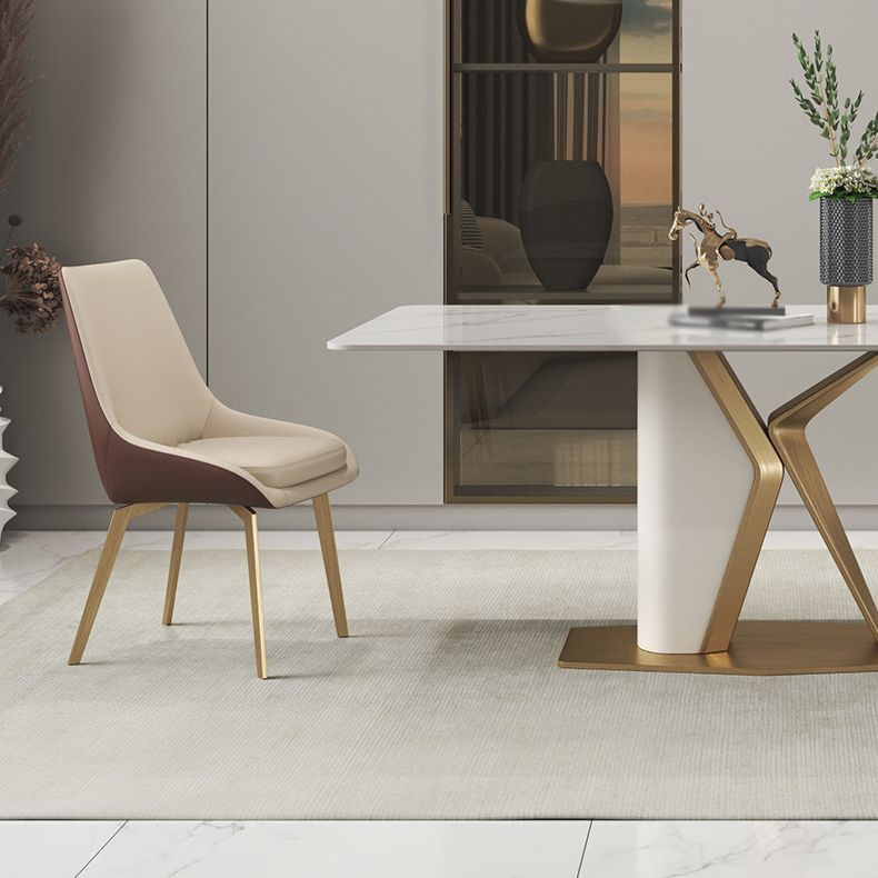 Scandinavian 1/2/3/4/5 Dining Table Set with Chair Sintered Stone Dining Table Set
