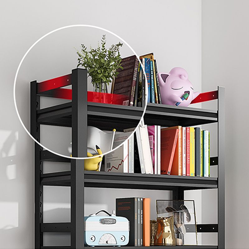 Open Standard Bookshelf Modern Minimalist Metal Rectangular Bookcase