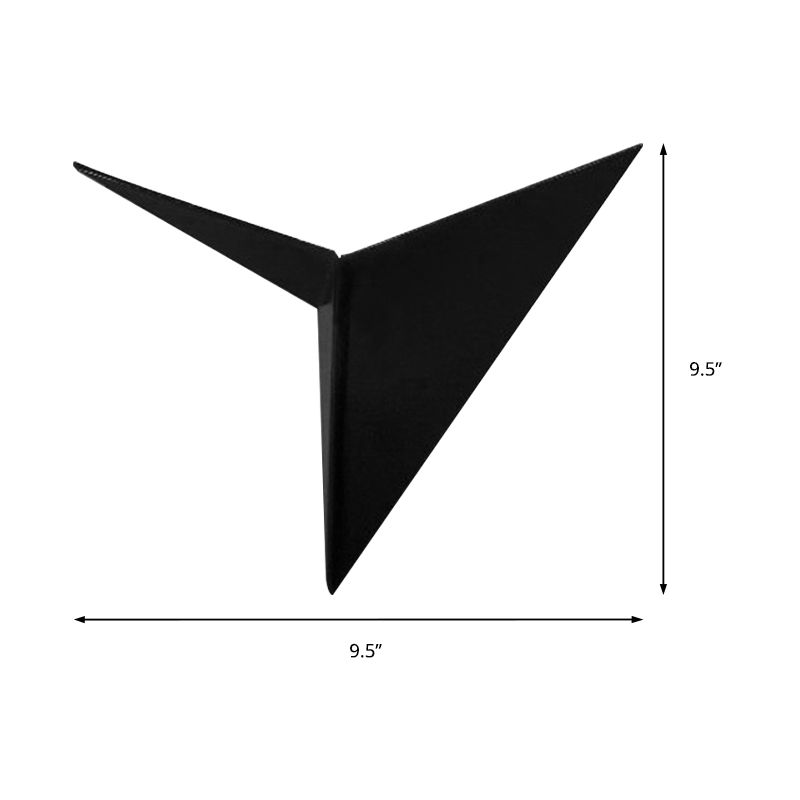 Lampada da parete triangolare lampada da parete contemporanea acrilica bianca/bianca a parete a led sconce luce in luce calda/bianca