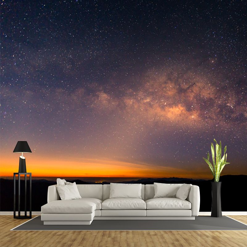 Graphic Milky Way Galaxy Mural Whole Wall Decor for Living Room, Made to Measure