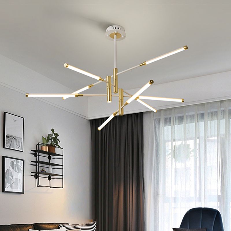 Acrylic Multi-Tier Ceiling Pendant Light Minimalistic LED Chandelier Lighting Fixture