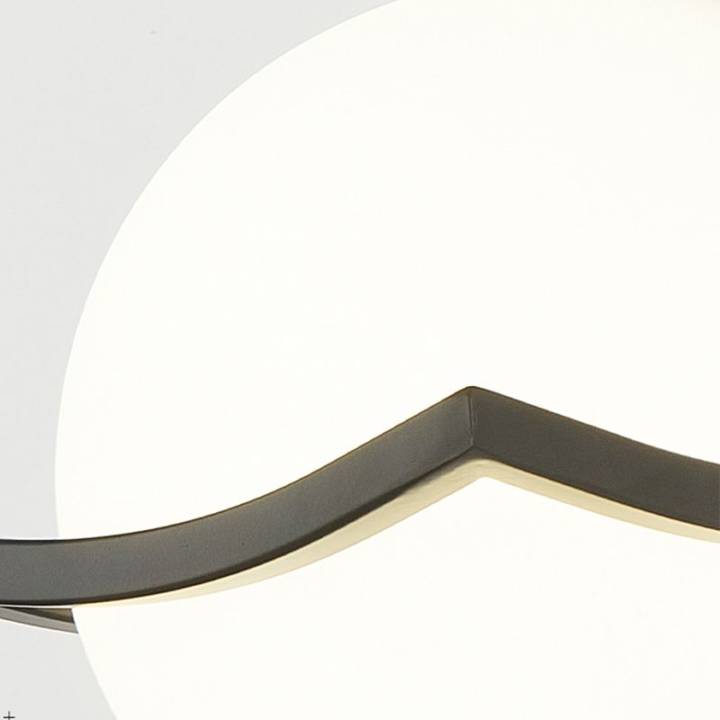 Luminaires d'éclairage en verre de style simple, une lampe murale de tête pour la chambre