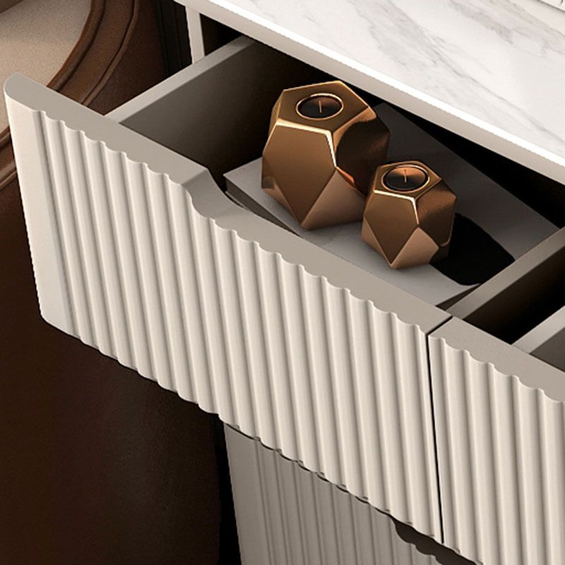 15.6-inch Width Glam Storage Chest Stone Dresser with 4/5 Drawers