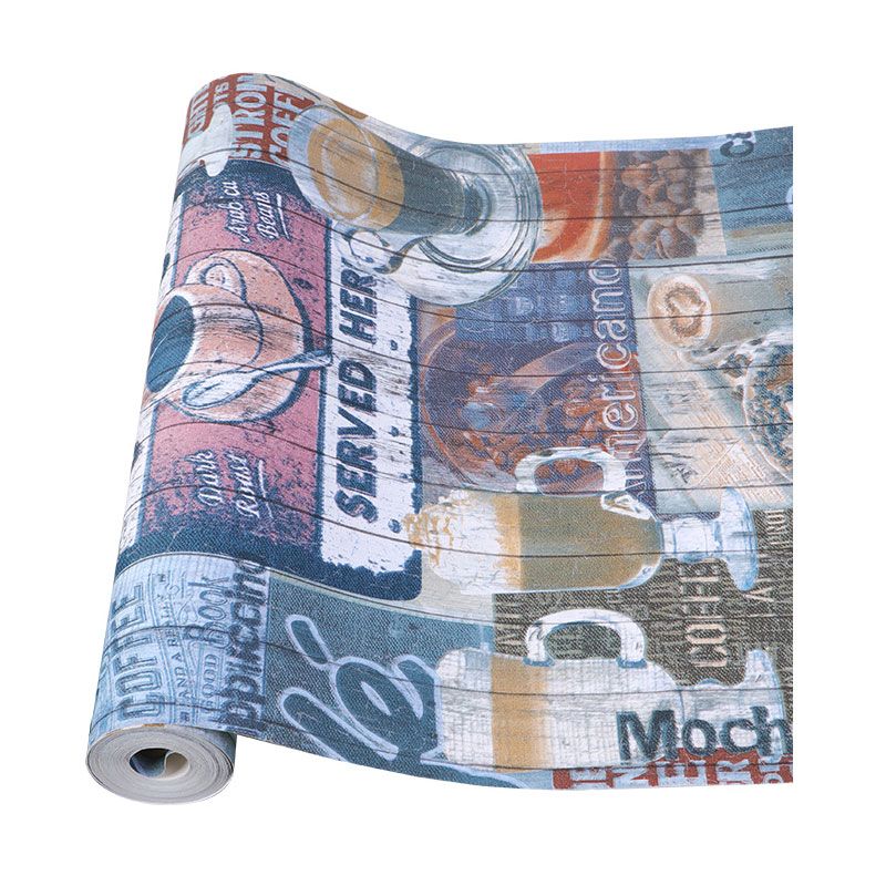 33' by 20.5" Decorative Wallpaper Leisure Shop and Cafe Wall Covering, 33 ft. x 20.5 in