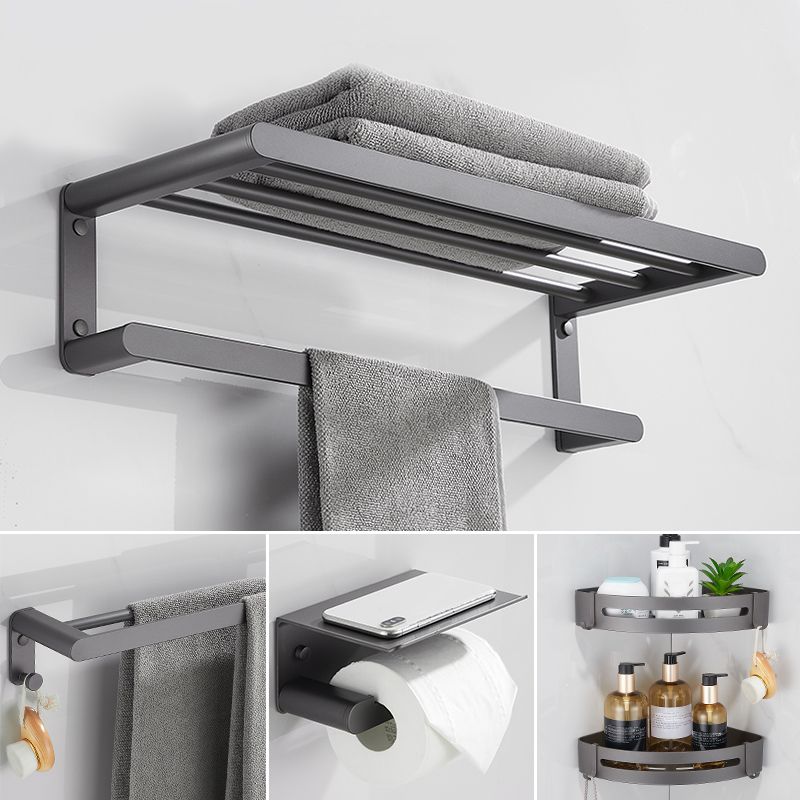 Modern Grey Bathroom Accessory As Individual Or As a Set in Metal