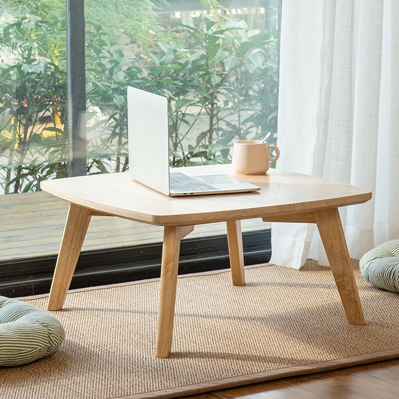 11"H Contemporary Coffee Table Solid Wood Coffee Cocktail Table