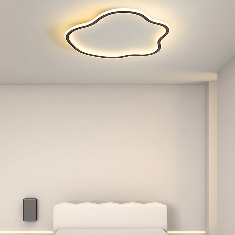 Plafonnier encastré linéaire simple moderne avec protection acrylique