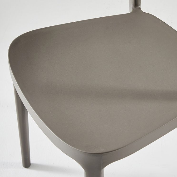 Modern Indoor Stacking Side Chair Plastic Frame Chair with Upholstered