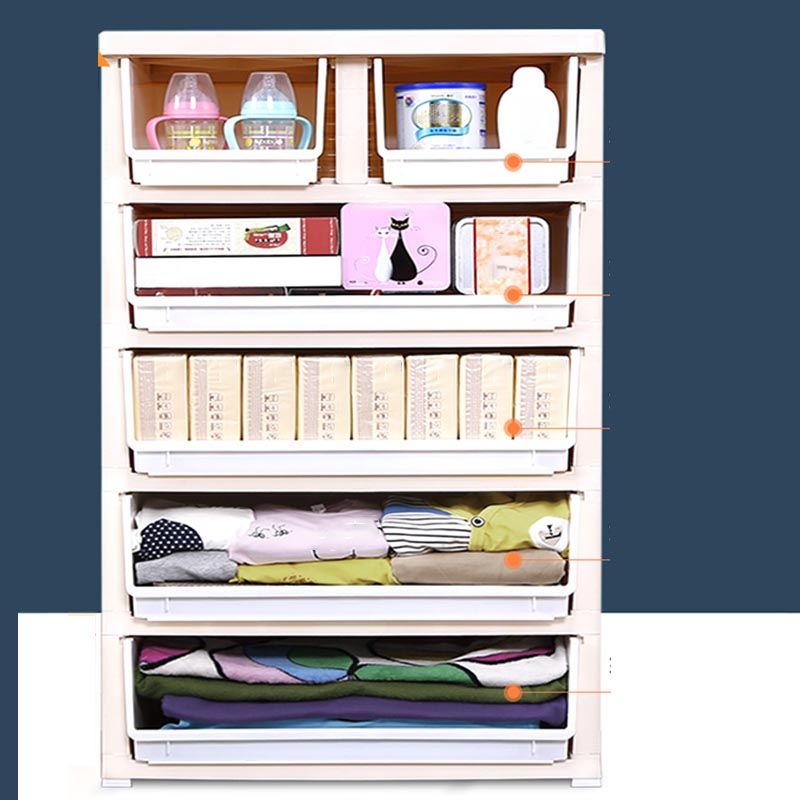 Non-Hanging Armoire with Drawer Contemporary Storage Cabinet