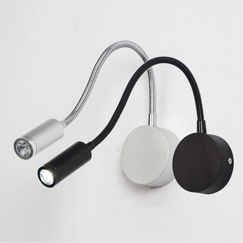 Moderner Stil Geometrischer Wandmontagelampe Metall 1 Leichte Leseblampe