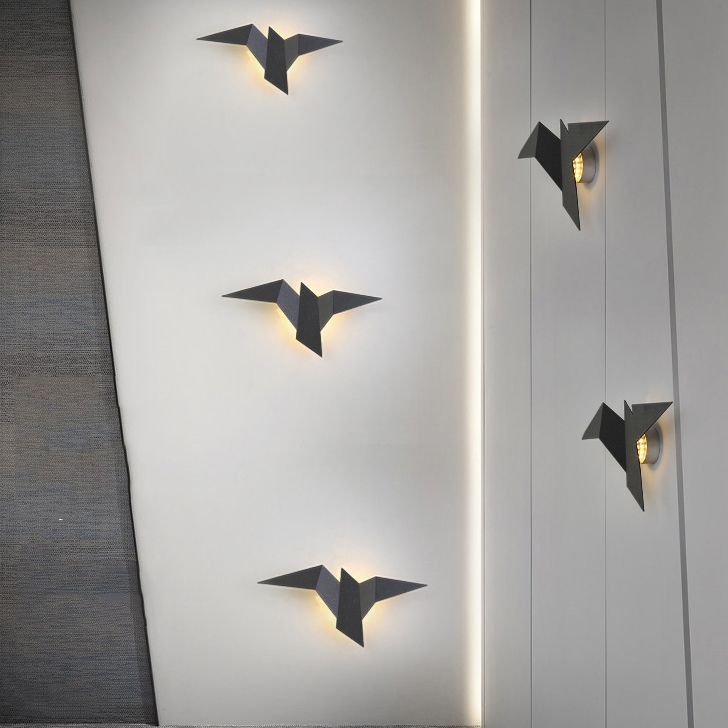 Estilo moderno de forma única mate de pared metal 1 iluminación de apliques de luz para sala de estar