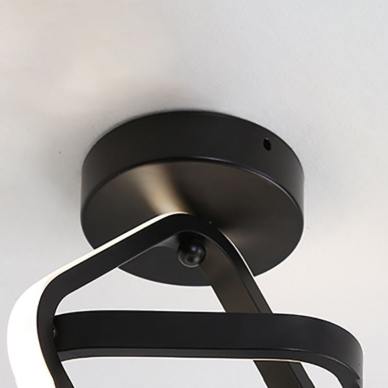 Plafonnier géométrique en métal, luminaire de Style simple à LED