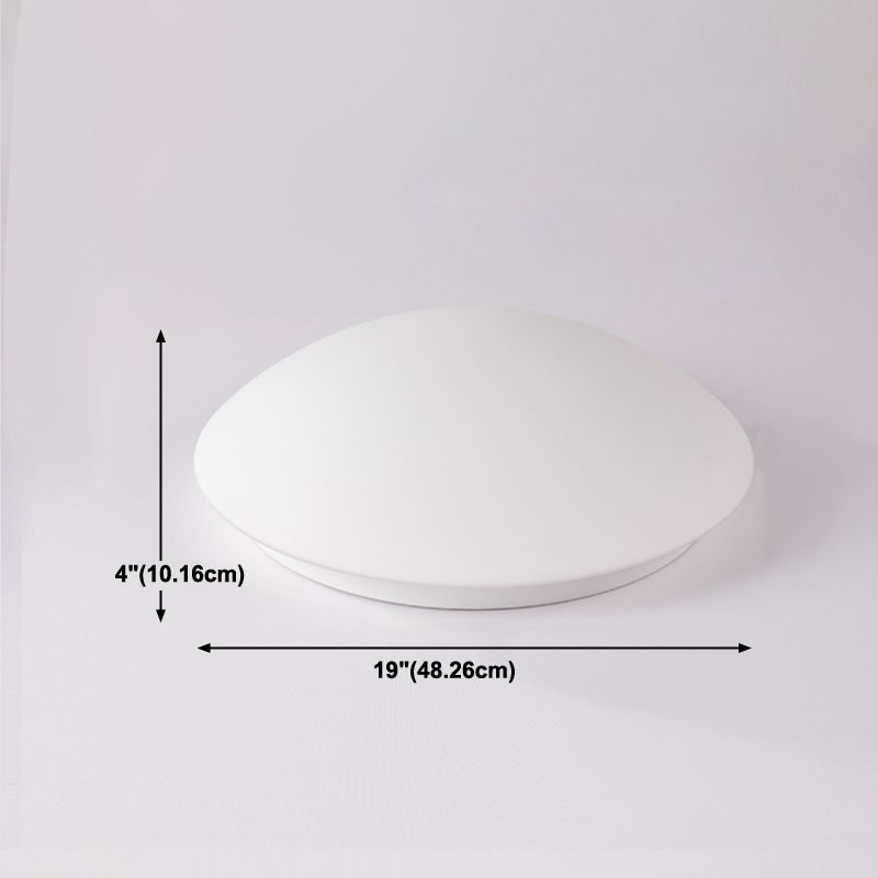 Geometry Shape Ceiling Lamp Modern Iron 1 Light Flush Mount with Glass Lampshade for Aisle