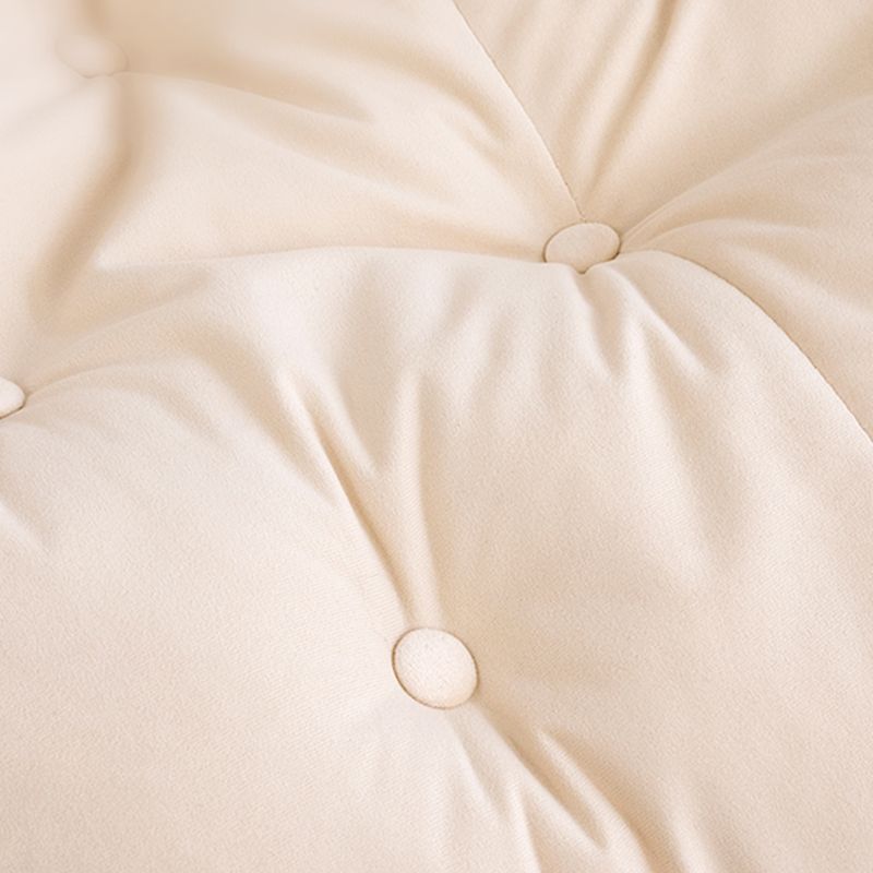 Button-Tufted Rocking Chair Modern Fabric Patchwork Rocking Chair with Ottoman