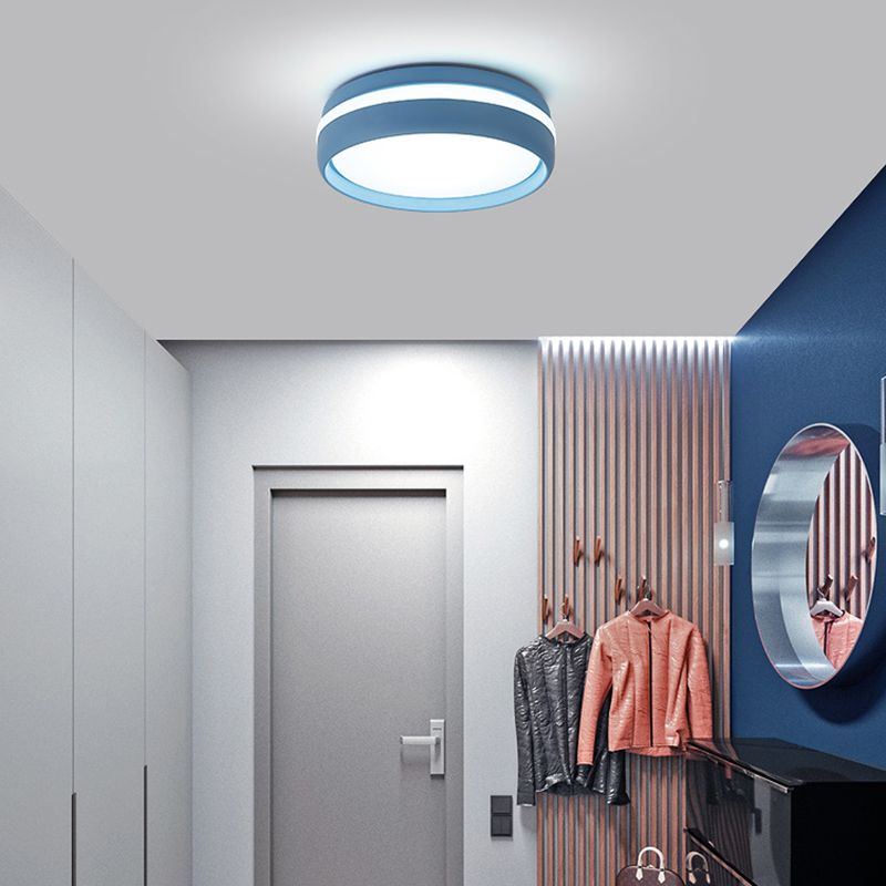 Metal Ceiling Mount Light Fixture Circle Modern Ceiling Light Fixture