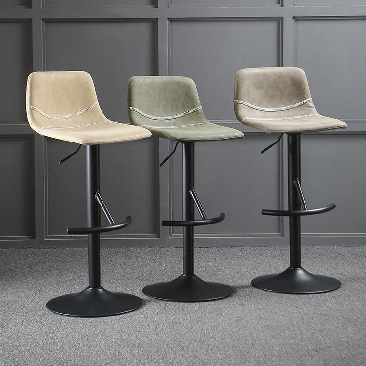 Modern Metal Dining Kitchen Room Armless Stool Low Back Bar Stool