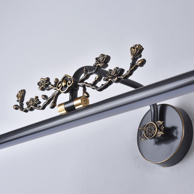 Brass LED Wall Sconce Indoor Wall Sconce Lighting with Acrylic Shade for Bathroom