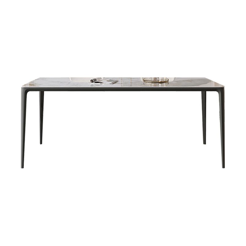 Sintered Stone Home Dining Table Industrial Rectangle Kitchen Table