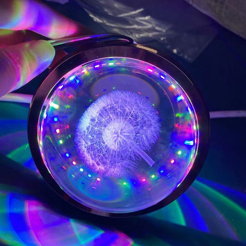 Kristall Löwenzahn Anhänger Leuchtenleuchte Einfachheit Gold LED Deckenlampe für Schlafzimmer