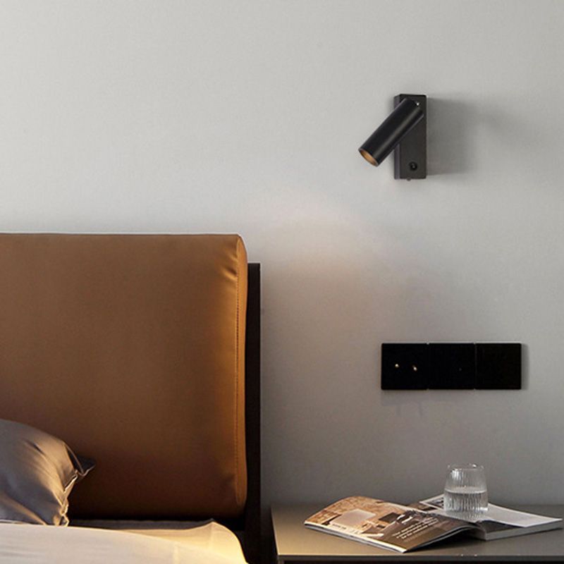 Metal Cylinder Wall Lighting Fixture Minimalist Style LED Wall Mount Light Fixture