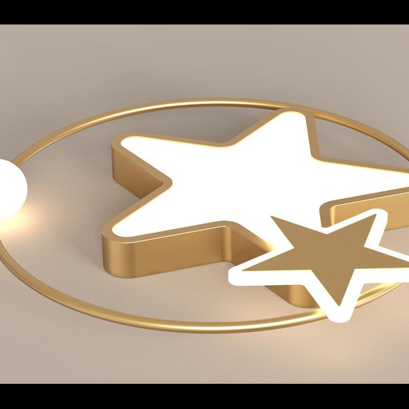Plafonnier LED en forme d'étoiles en acrylique, Protection des yeux, lampe encastrée en aluminium de Style moderne pour chambre d'enfant