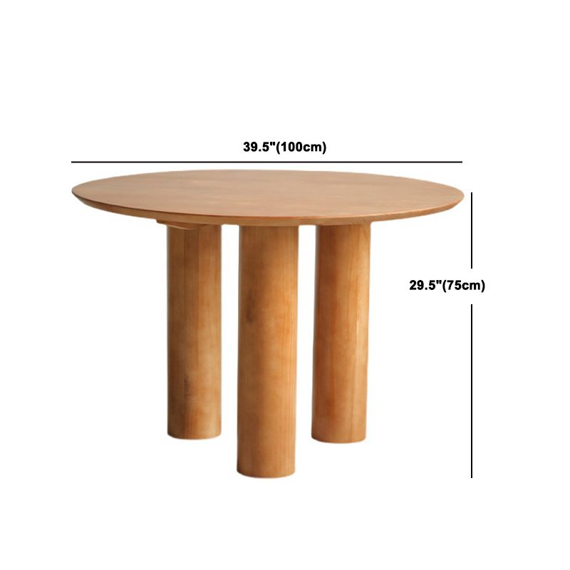 Solid Wood Dining Set 1/2/3/4 Pcs Round Dining Table with Windsor Chairs