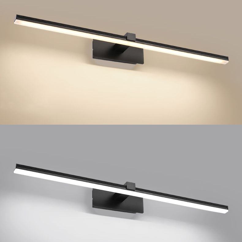 Lampada a specchio da trucco in metallo semplice moderno per bagno