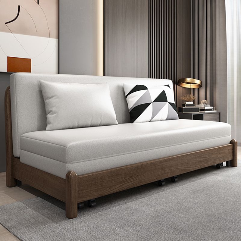 Pillow Included Sofa Futon Armless Futon Sofa Bed with Storage