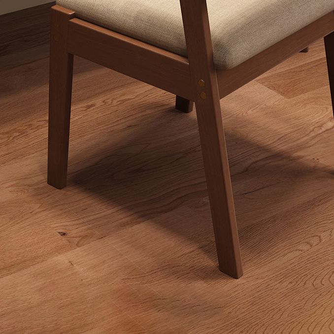 Scandinavian Style Wood Dining Side Chair Upholstered Open Back Dining Side Chair