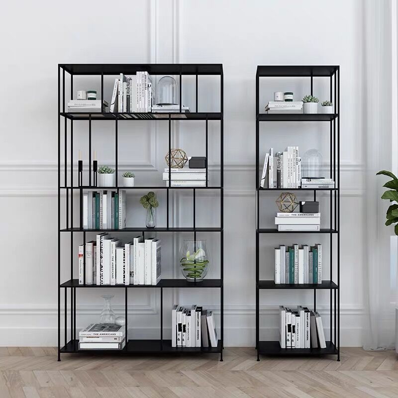 Metal Etagere Bookshelf Industrial Etagere Bookcase with 5 Shelves