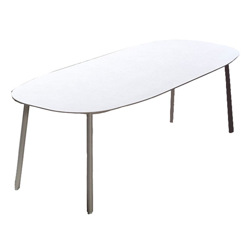 Metal Frame Dining Table Set 1/3/5/7 Pcs Boho Patio Dining Table with Upholstered Chairs