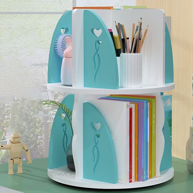 Engineered Wood Shelf Bookcase Contemporary Bookshelf for Office