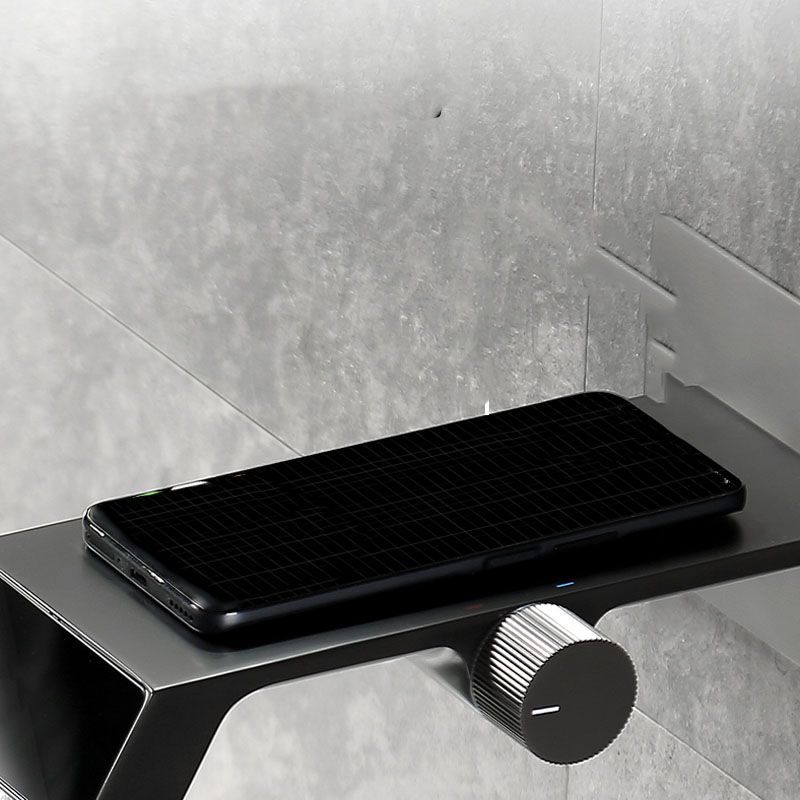 Modern Bathtub Faucet Wall-mounted Brass Rotary Handle Faucet