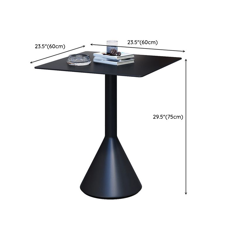 Black Modern Bar Table Set 1/2/3/4 Pcs Metal Bar Set for Small Places